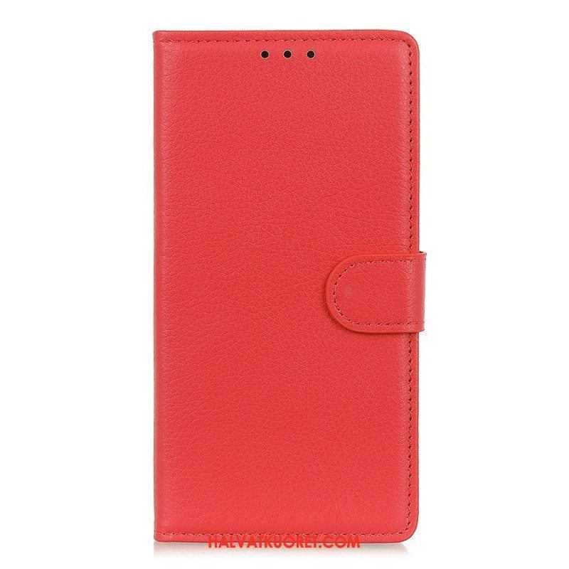 Flip Case Sony Xperia 1 IV Perinteinen Litchi Faux Leather