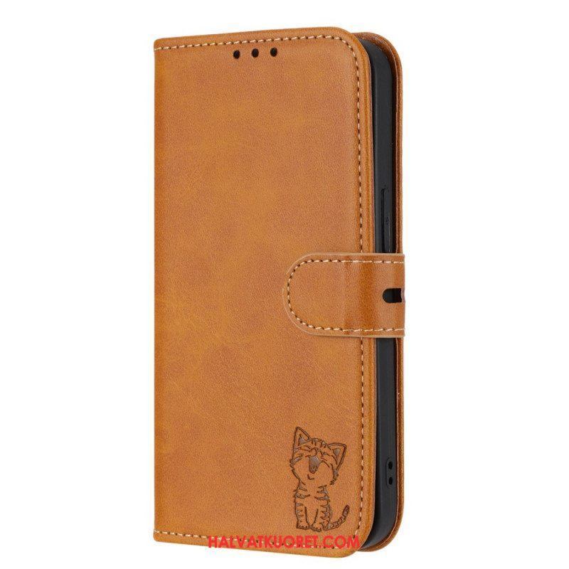 Flip Case Sony Xperia 10 IV Pieni Kissanpentu