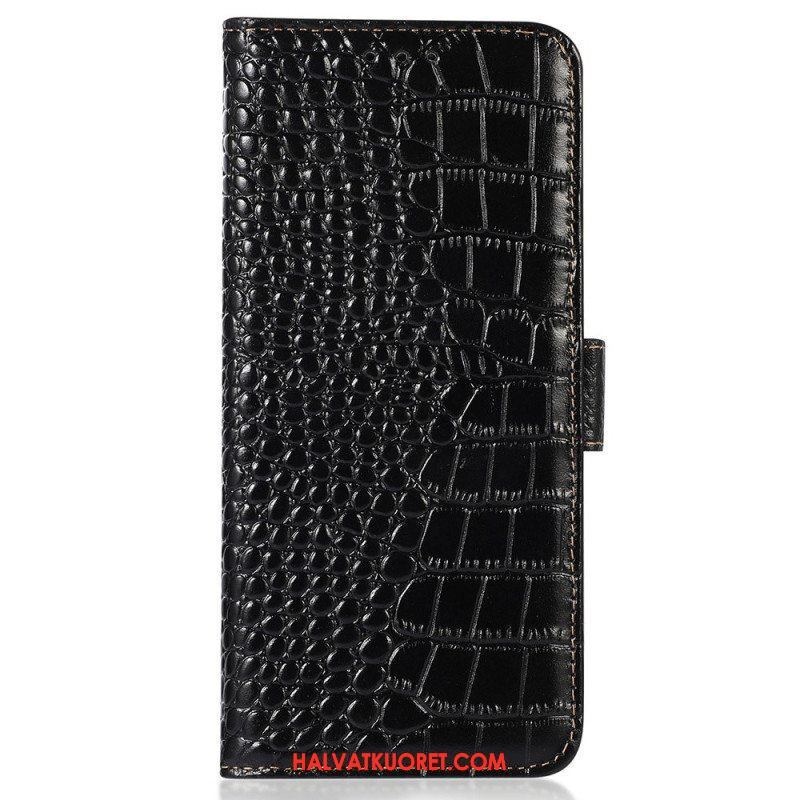 Flip Case Sony Xperia 5 IV Crocodile Style Rfid