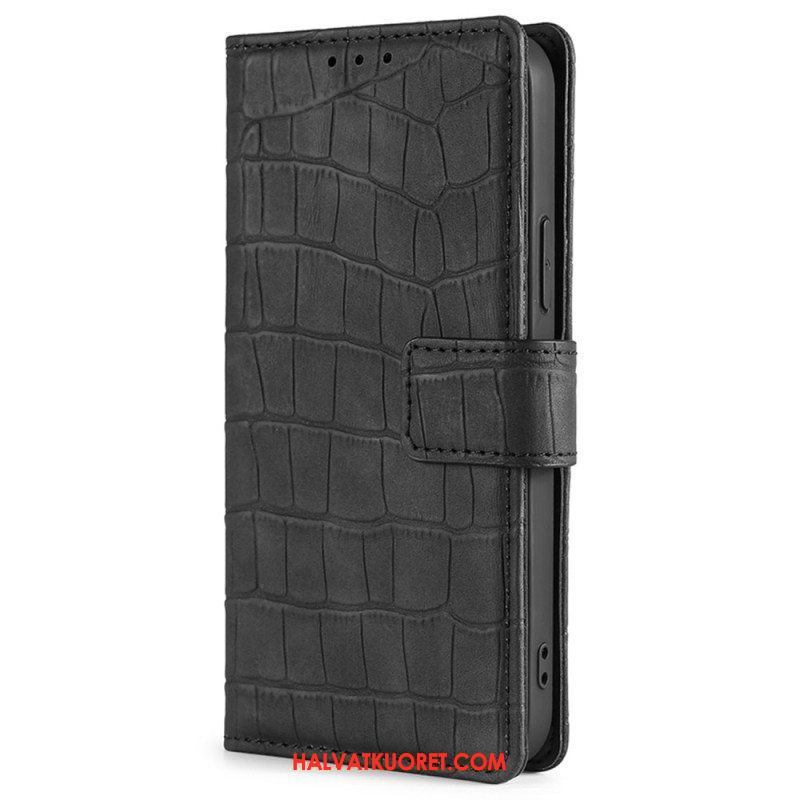 Flip Case Xiaomi 12T / 12T Pro Ihokosketuskrokotiili