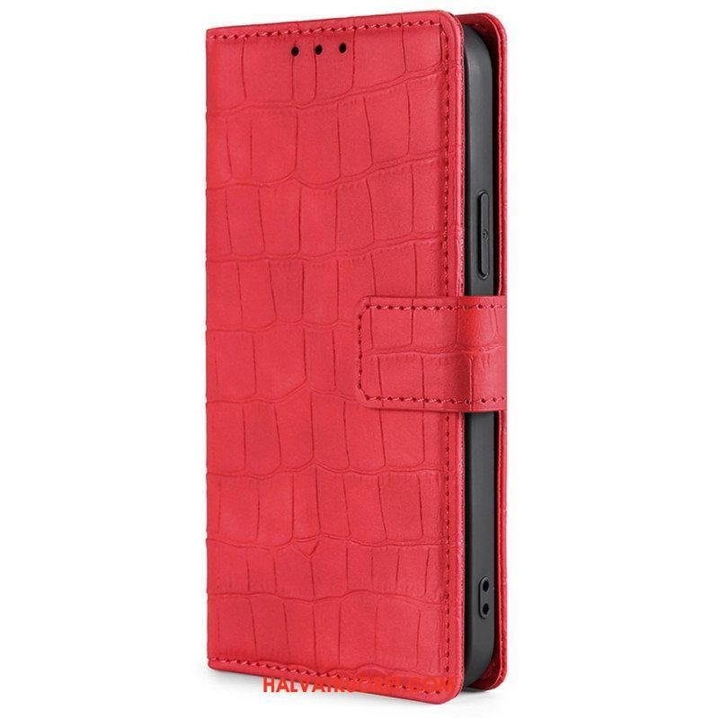 Flip Case Xiaomi 12T / 12T Pro Ihokosketuskrokotiili