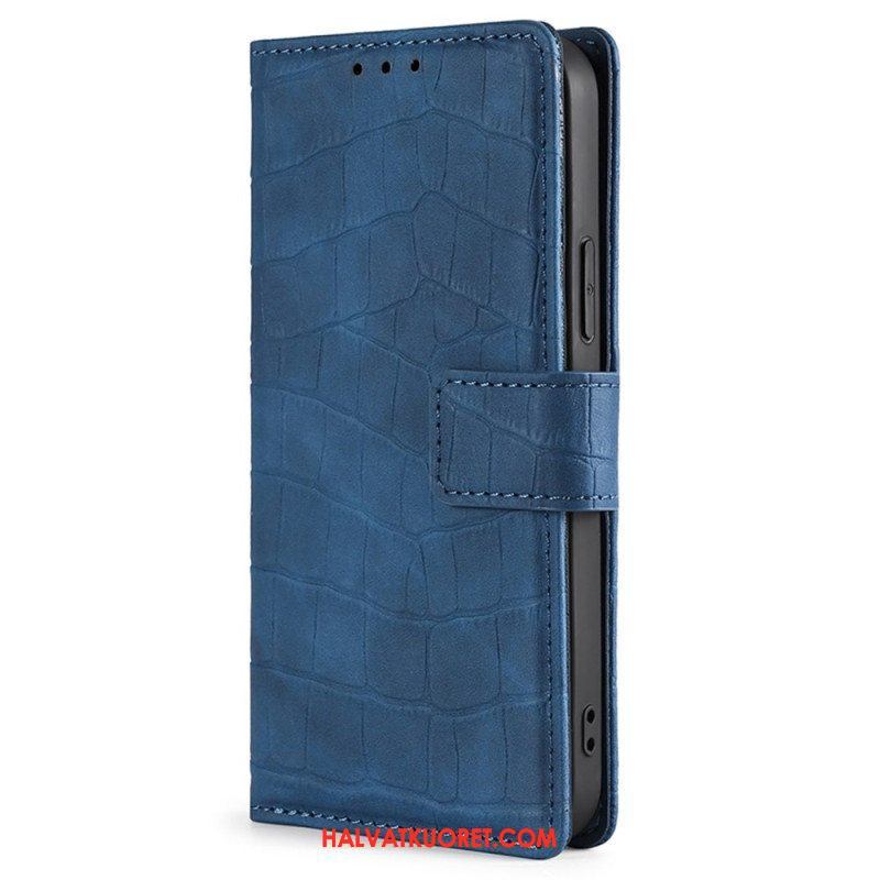 Flip Case Xiaomi 12T / 12T Pro Ihokosketuskrokotiili