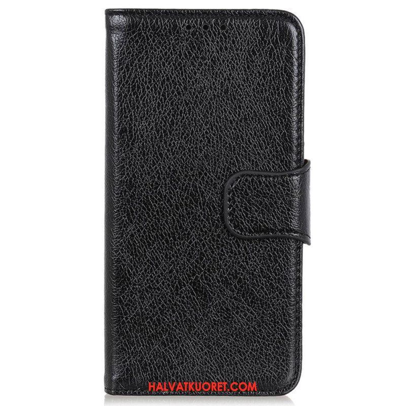 Flip Case Xiaomi 13 Lite Halkaistu Nappan Nahka