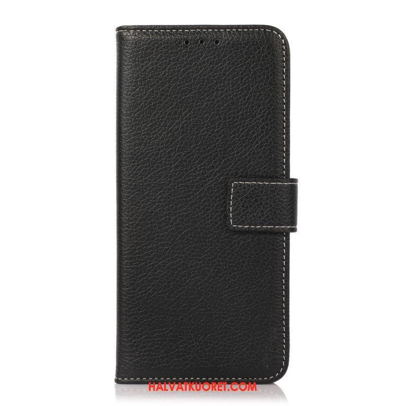 Flip Case Xiaomi Redmi Note 10 Pro Litsi Paljaat Saumat