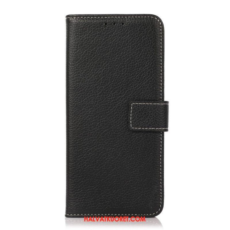 Flip Case Xiaomi Redmi Note 10 Pro Litsi Paljaat Saumat