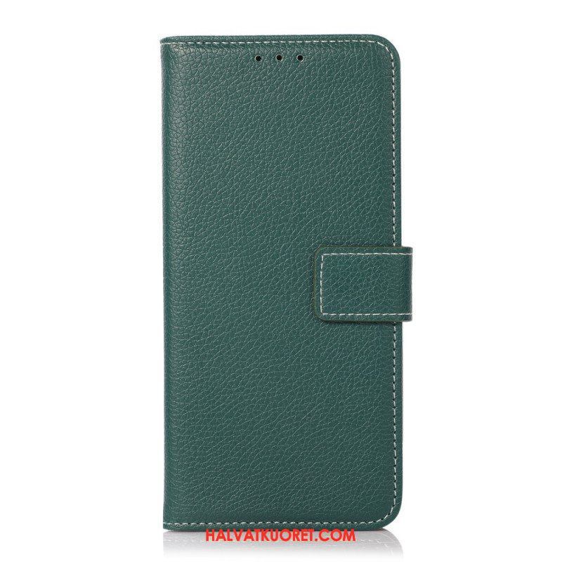 Flip Case Xiaomi Redmi Note 10 Pro Litsi Paljaat Saumat