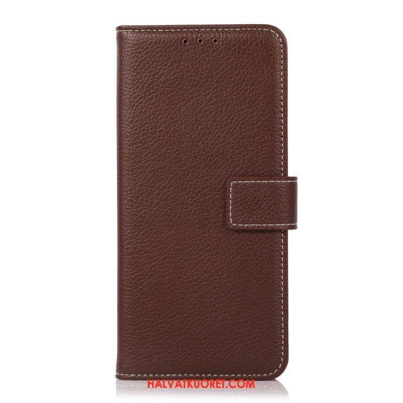 Flip Case Xiaomi Redmi Note 10 Pro Litsi Paljaat Saumat