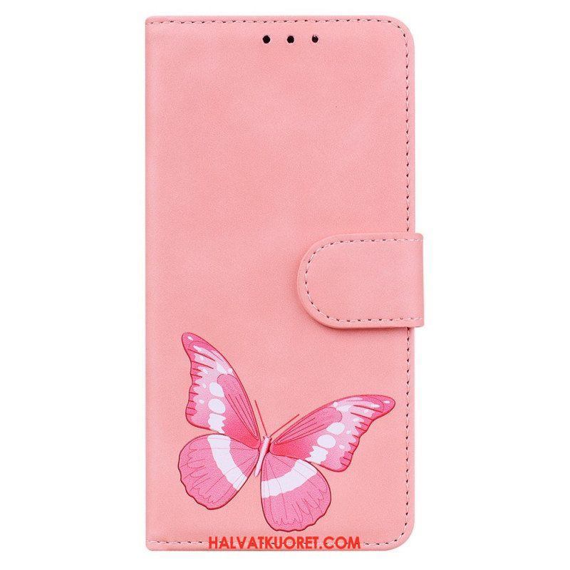 Flip Case Xiaomi Redmi Note 10 Pro Skin Touch Butterfly