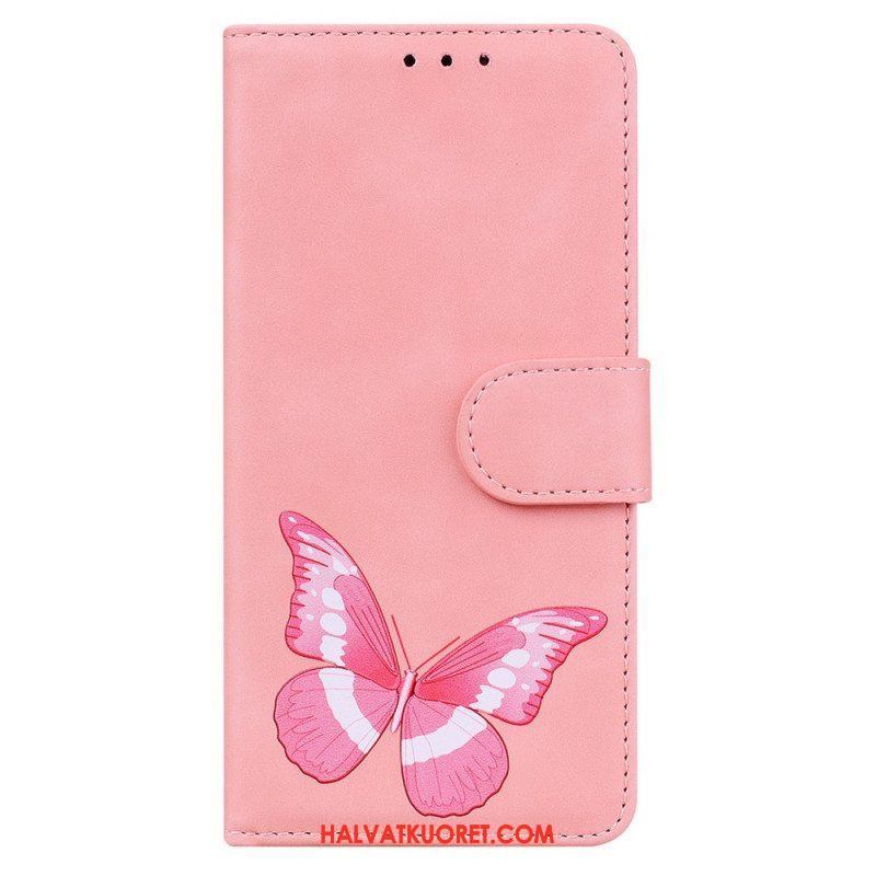 Flip Case Xiaomi Redmi Note 10 Pro Skin Touch Butterfly