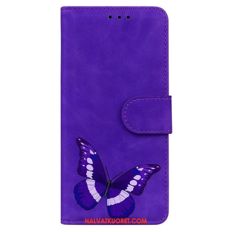 Flip Case Xiaomi Redmi Note 10 Pro Skin Touch Butterfly