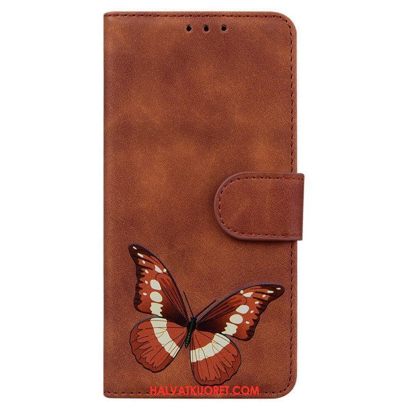 Flip Case Xiaomi Redmi Note 10 Pro Skin Touch Butterfly