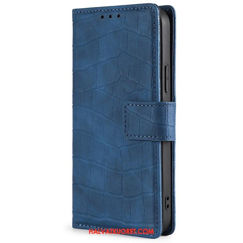 Flip Case Xiaomi Redmi Note 11 Pro / 11 Pro 5G Ihokosketuskrokotiili