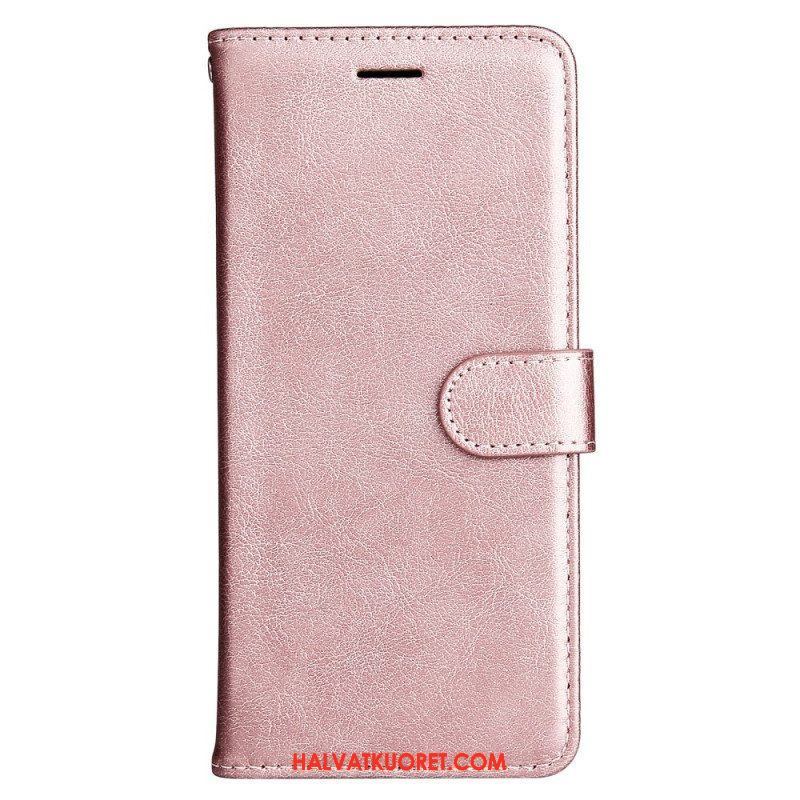 Flip Case Xiaomi Redmi Note 12 5G Suojaketju Kuori Tavallinen Hihnalla