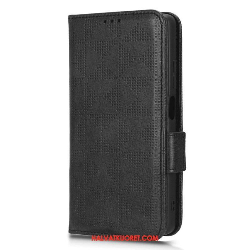 Flip Case Xiaomi Redmi Note 12 Pro Plus Kolmiot Kaulanauhalla