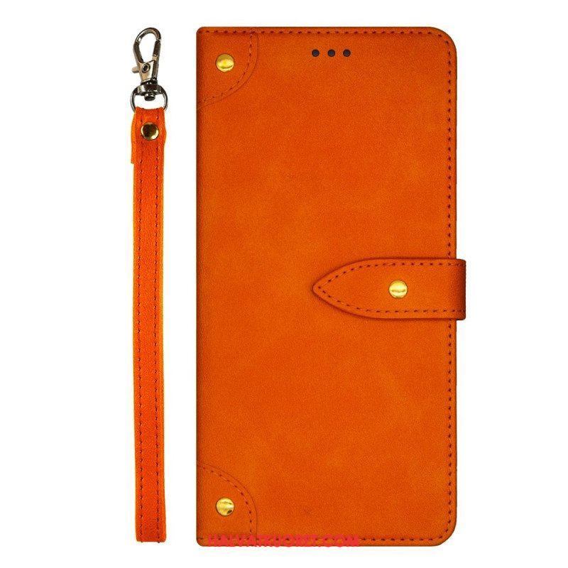 Flip Case Xiaomi Redmi Note 12 Pro Plus Niitit Ja Hihna Idewei