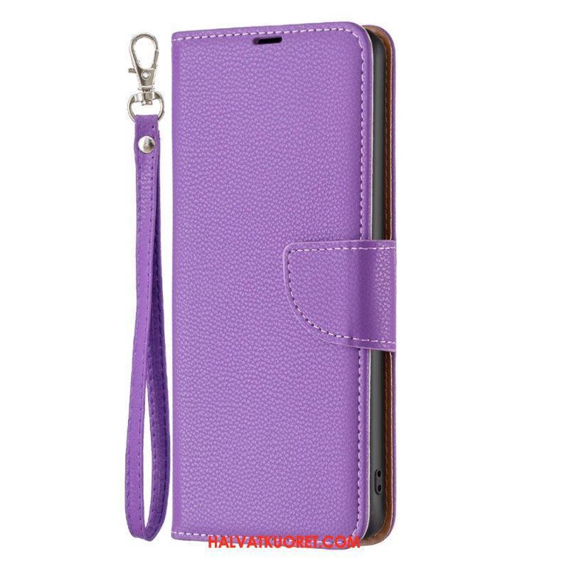 Flip Case Xiaomi Redmi Note 12 Pro Suojaketju Kuori Vino Hihnalukko