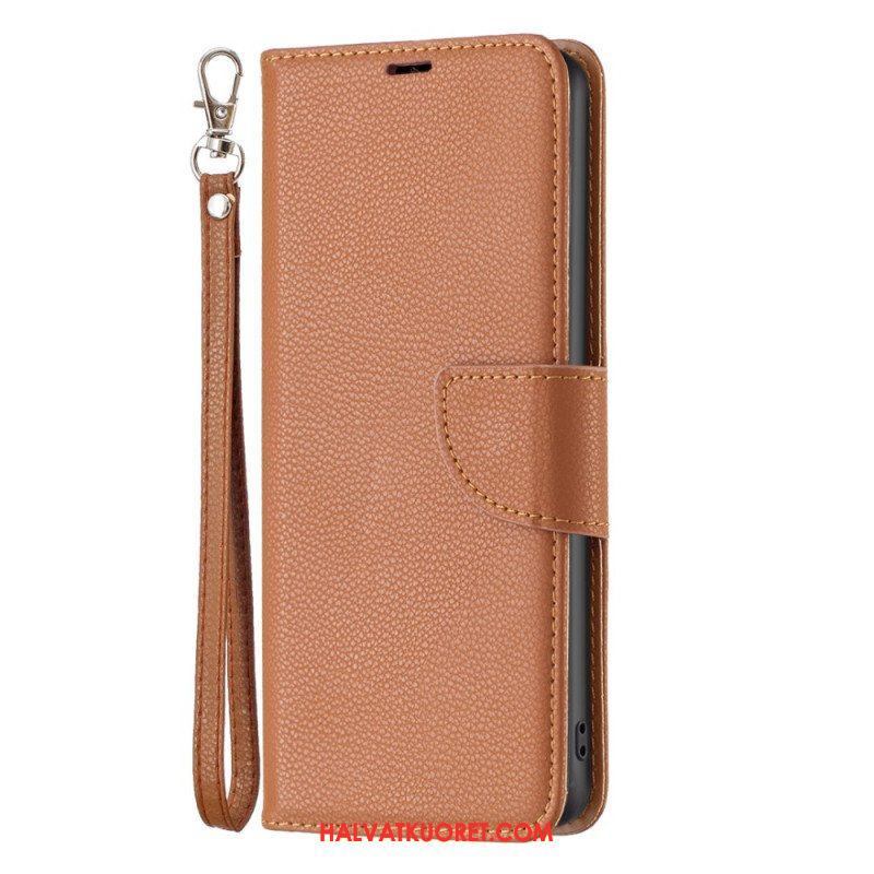 Flip Case Xiaomi Redmi Note 12 Pro Suojaketju Kuori Vino Hihnalukko