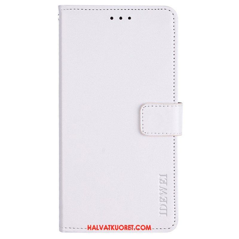 Flip Case iPhone 14 Pro Max Nahkajäljitelmä Idewei