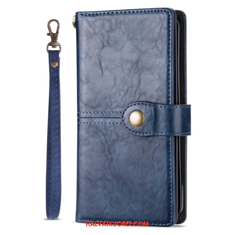 Flip Case iPhone 14 Pro Vintage Monitoiminen
