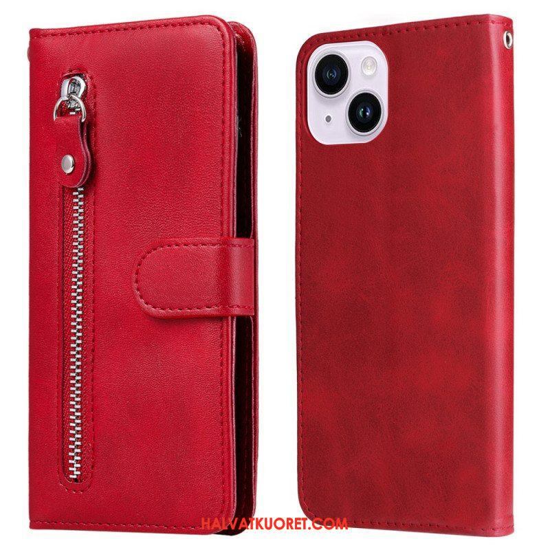 Flip Case iPhone 15 Kolikkolaukku