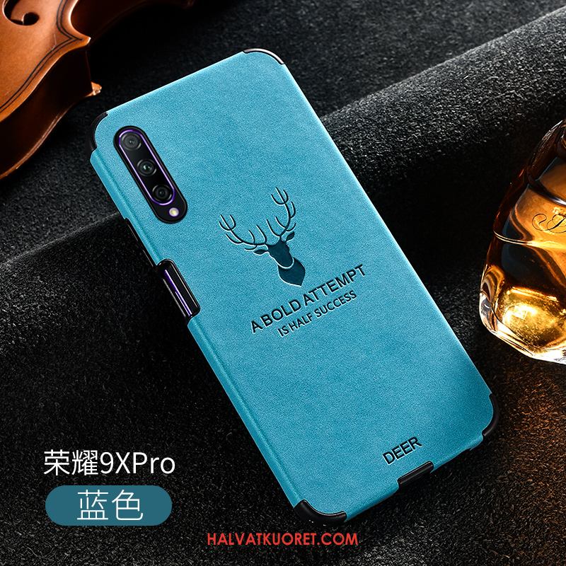 Honor 9x Pro Kuoret Ylellisyys Pesty Suede Suojaus, Honor 9x Pro Kuori All Inclusive Nahka