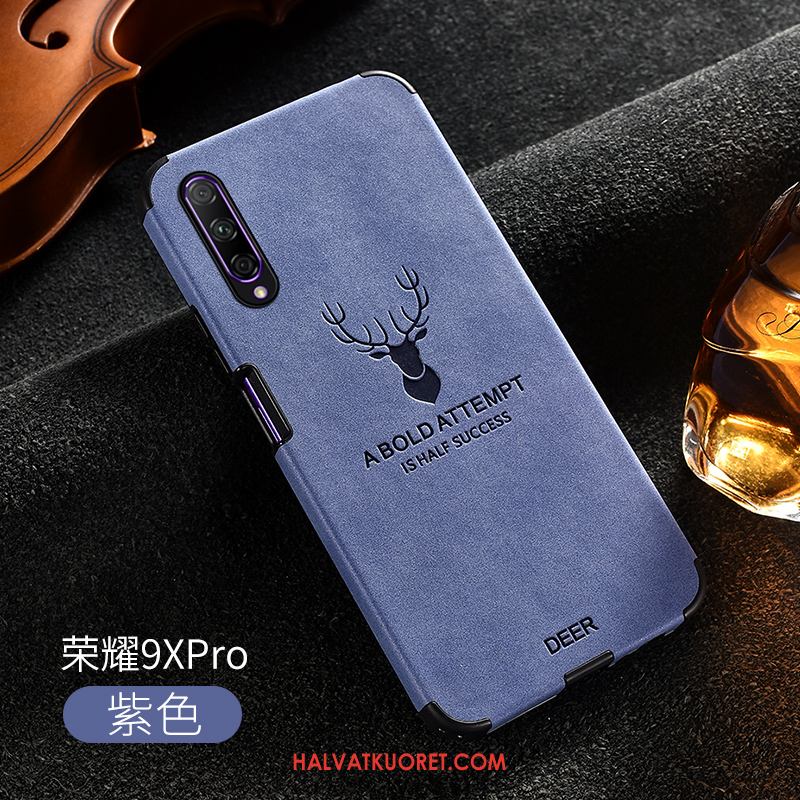 Honor 9x Pro Kuoret Ylellisyys Pesty Suede Suojaus, Honor 9x Pro Kuori All Inclusive Nahka