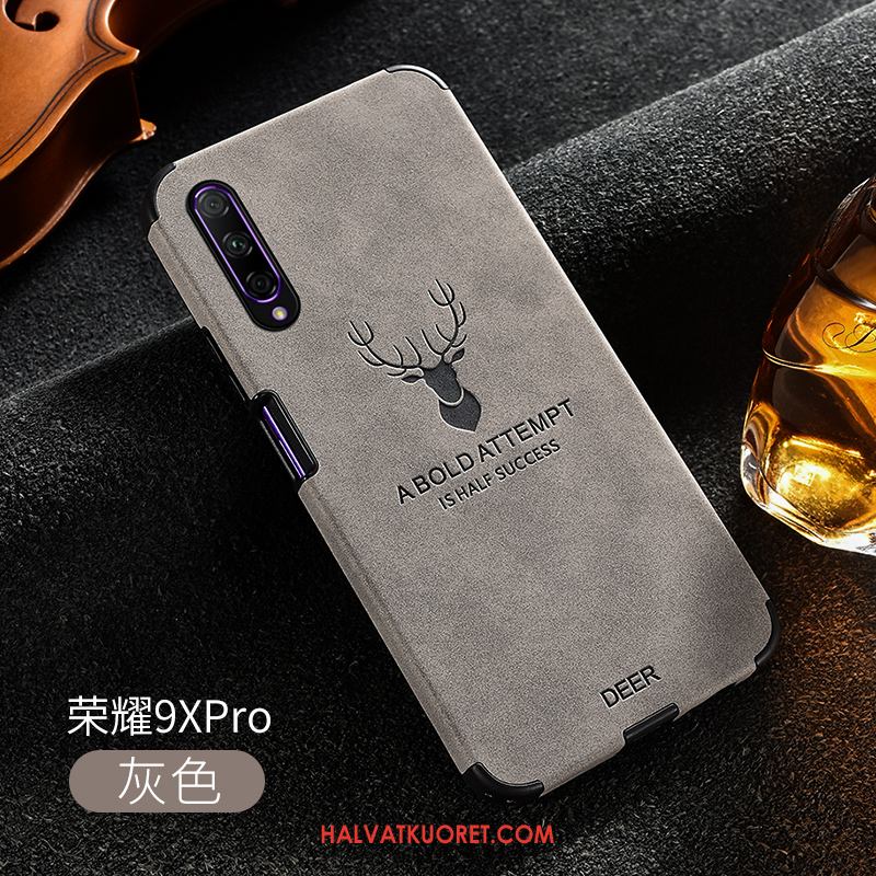 Honor 9x Pro Kuoret Ylellisyys Pesty Suede Suojaus, Honor 9x Pro Kuori All Inclusive Nahka