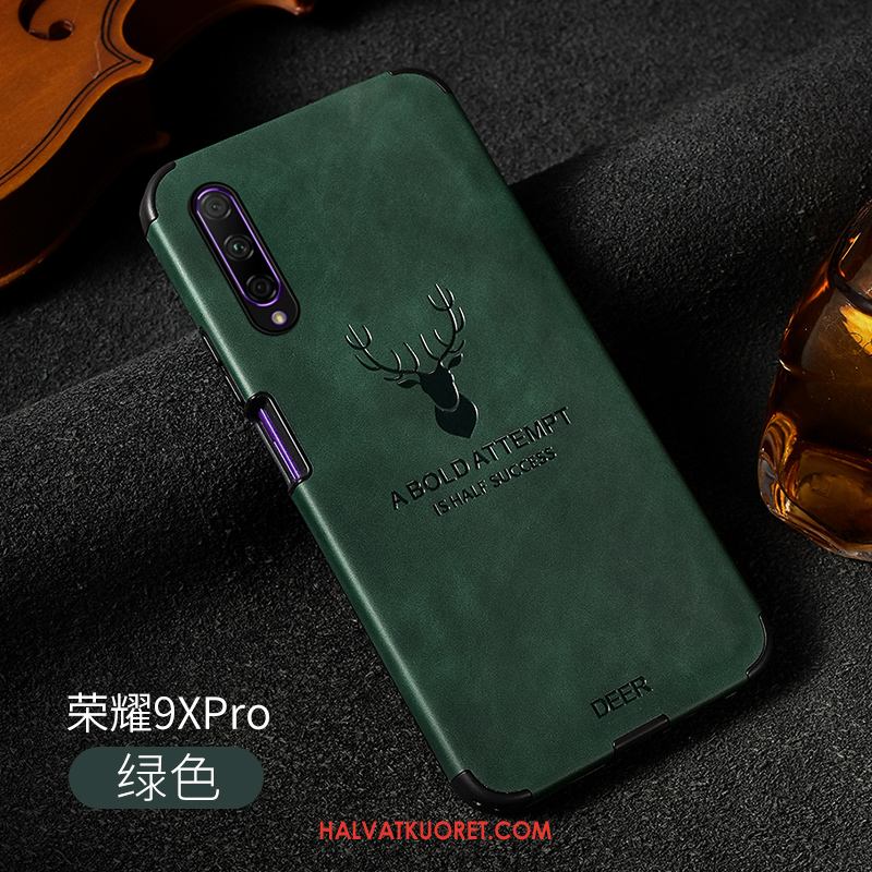 Honor 9x Pro Kuoret Ylellisyys Pesty Suede Suojaus, Honor 9x Pro Kuori All Inclusive Nahka