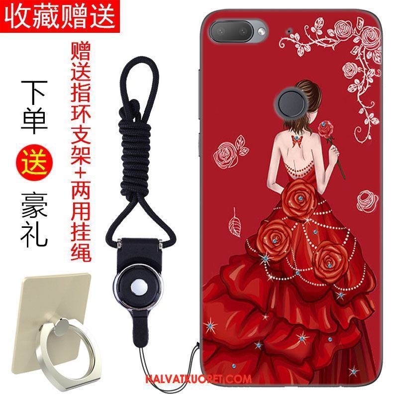Htc Desire 12+ Kuoret Silikoni Punainen Suojaus, Htc Desire 12+ Kuori Kotelo Murtumaton