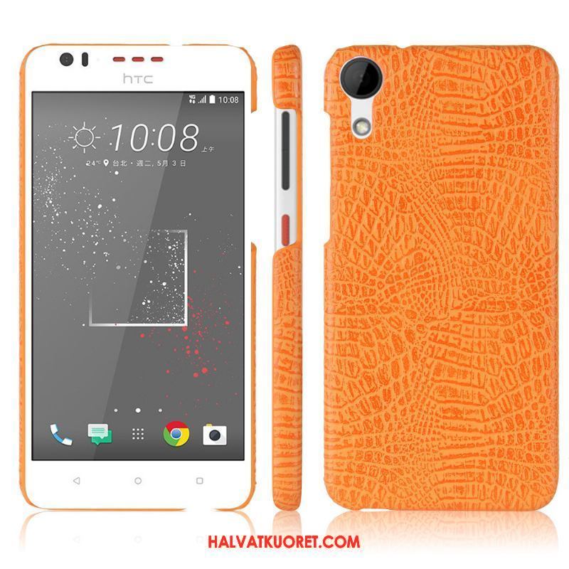 Htc Desire 825 Kuoret Murtumaton Nahkakotelo, Htc Desire 825 Kuori Suojaus Krokotiili Orange