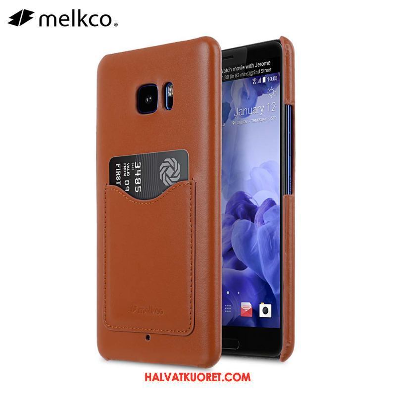 Htc U Ultra Kuoret Aito Nahka Punainen, Htc U Ultra Kuori Suojaus Nahkakotelo