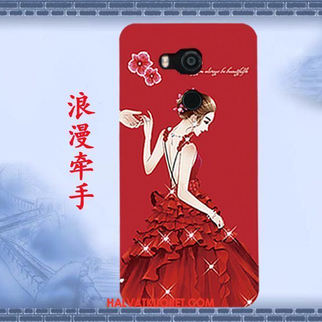 Htc U11+ Kuoret Kotelo Pehmeä Neste, Htc U11+ Kuori Silikoni Musta