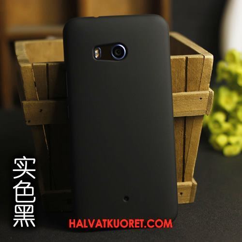 Htc U11 Kuoret Pehmeä Neste Punainen Pesty Suede, Htc U11 Kuori Läpinäkyvä