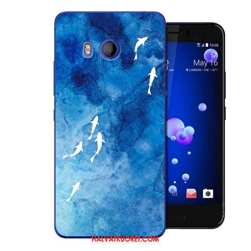 Htc U11 Kuoret Sininen Trendi Luova, Htc U11 Kuori Murtumaton Kotelo