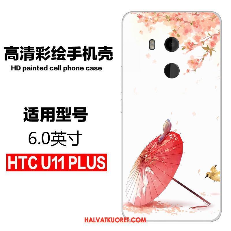 Htc U11+ Kuoret Suojaus Sarjakuva Silikoni, Htc U11+ Kuori Sininen