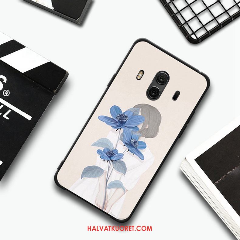 Huawei Mate 10 Kuoret Pehmeä Neste Silikoni, Huawei Mate 10 Kuori Murtumaton Musta