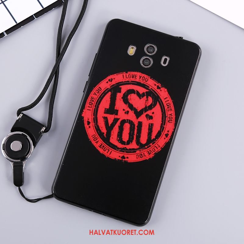 Huawei Mate 10 Kuoret Puhelimen Pinkki Pehmeä Neste, Huawei Mate 10 Kuori Musta