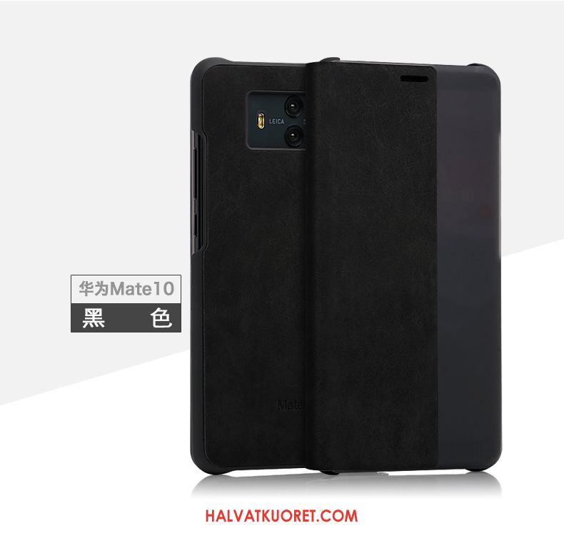 Huawei Mate 10 Kuoret Sininen Murtumaton, Huawei Mate 10 Kuori Simpukka Nahkakotelo