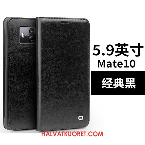 Huawei Mate 10 Kuoret Suojaus Nahkakotelo Kortti, Huawei Mate 10 Kuori Ohut Braun