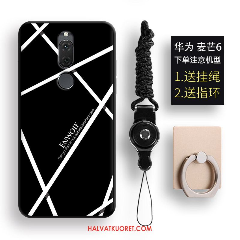 Huawei Mate 10 Lite Kuoret Valkoinen Kotelo Musta, Huawei Mate 10 Lite Kuori Puhelimen Rengas