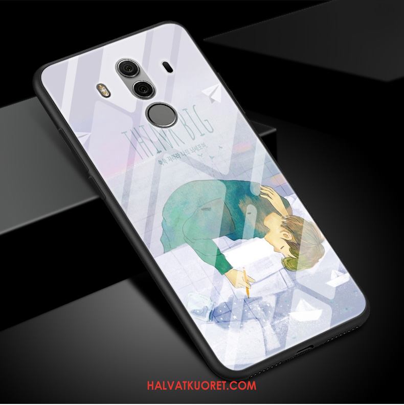 Huawei Mate 10 Pro Kuoret Puhelimen Kotelo, Huawei Mate 10 Pro Kuori Lasi Sininen