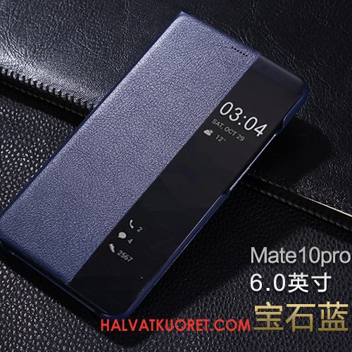 Huawei Mate 10 Pro Kuoret Suojaus Puhelimen, Huawei Mate 10 Pro Kuori Musta Nahkakotelo