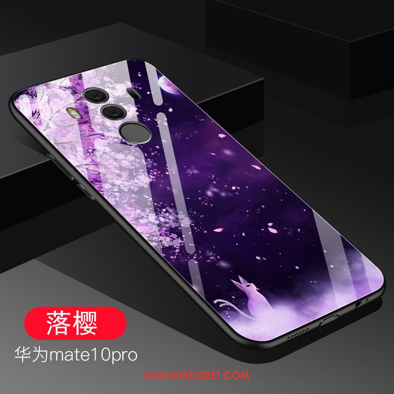 Huawei Mate 10 Pro Kuoret Trendi Suojaus Sininen, Huawei Mate 10 Pro Kuori Lasi Puhelimen