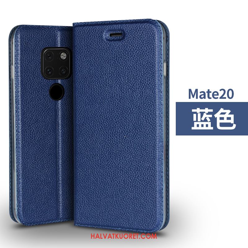 Huawei Mate 20 Kuoret Horrostila Aito Nahka Takakansi, Huawei Mate 20 Kuori Ylellisyys Murtumaton Braun