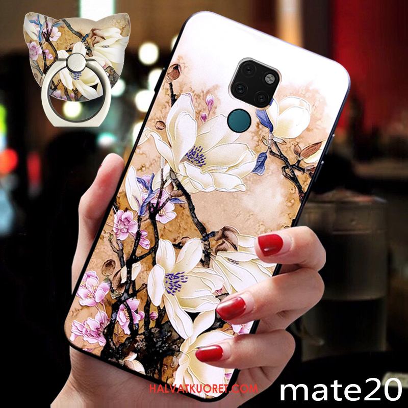 Huawei Mate 20 Kuoret Kukka Luova Kiinalainen Tyyli, Huawei Mate 20 Kuori Ultra Murtumaton