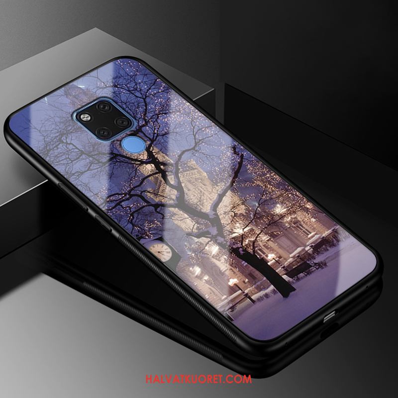 Huawei Mate 20 Kuoret Murtumaton Silikoni Sarjakuva, Huawei Mate 20 Kuori Violetti Suojaus