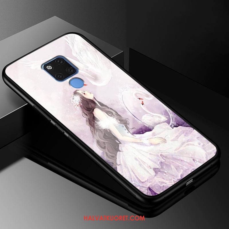 Huawei Mate 20 Kuoret Murtumaton Silikoni Sarjakuva, Huawei Mate 20 Kuori Violetti Suojaus