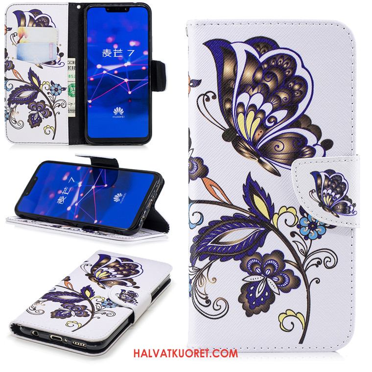 Huawei Mate 20 Kuoret Nahkakotelo Murtumaton, Huawei Mate 20 Kuori Suojaus Musta