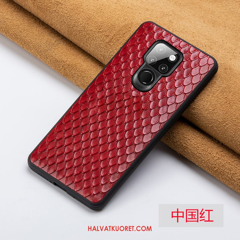 Huawei Mate 20 Kuoret Persoonallisuus Ylellisyys Punainen, Huawei Mate 20 Kuori Nahka Murtumaton