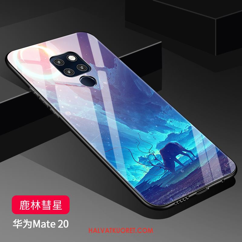 Huawei Mate 20 Kuoret Pesty Suede Luova Kova, Huawei Mate 20 Kuori Violetti Puhelimen